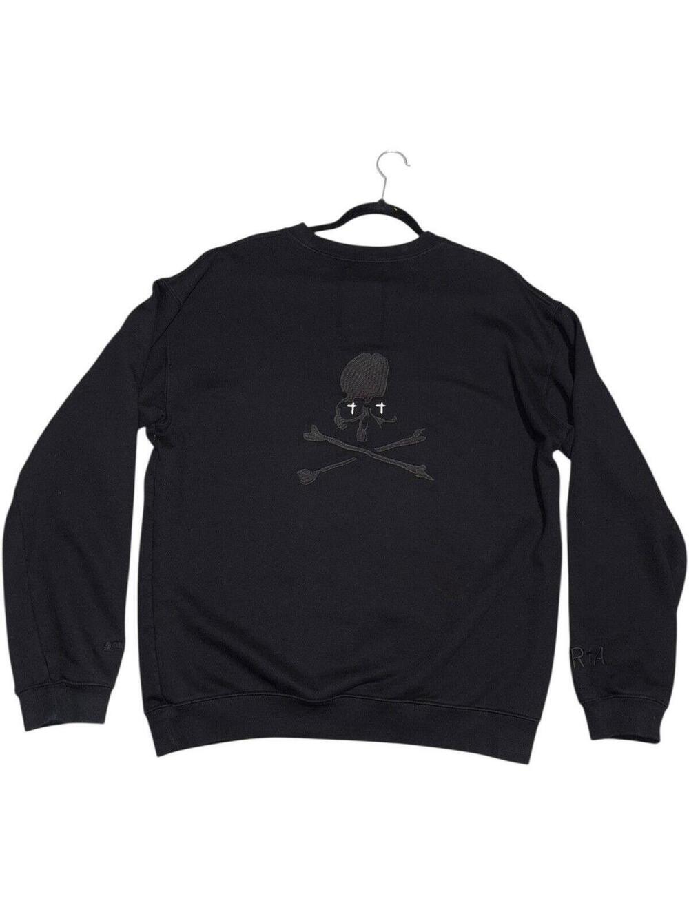 Fits L Mastermind X RTA Skull Logo Skeleton Limited Crewneck Sweater Embroidery